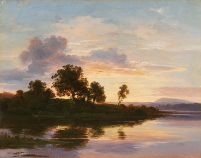 Abendstimmung am Starnberger See von Christian Ernst Bernhard Morgenstern